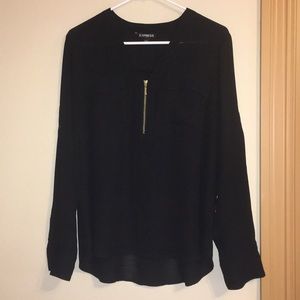 Express Zip Front Blouse
